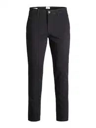Male Chino Hose Slim Fit Chino Hose, Farbe:Schwarz, Jeans/Hosen Neu:32W / 32L