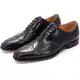 QAXZESA Herren Brogue Formelle Kleidung Klassische Oxfords Schnürschuhe aus Leder Arbeitsuniform Wingtip Hochzeitsfest Brogues Derbys,Black-43