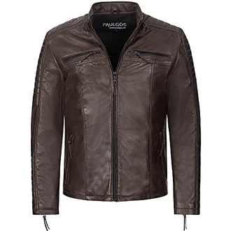 PAULGOS Herren Lederjacke Design 1