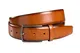FENIX NEW YORK Gürtel Herren Farbe Desert Cognac Größe 110 cm, nickelfreie Schnalle 35 mm breit, nachhaltiger, kürzbarer & verstellbarer Herrengürtel, perfekt für Anzug & Jeans