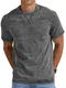 NITAGUT T-Shirts for Herren Baumwolle Rundhals Kurzarm Shirt Vintage Casual Slim Fit Sommer Tee Shirts,Grau,M