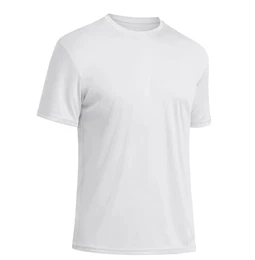T-Shirt Herren Kurarm Leichtes Outdoor UV Shirt Polyester Funktionsshirt Leicht Trainingsshirt Casual Sportswear Weich Sport Kleidung Weiß M