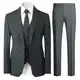 Allthemen Herren Anzug 3 Teilig Hochzeitsanzug Modern für Männer Herrenanzug Slim Fit Sportlich Business Dunkelgrau M
