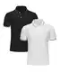 Djtnzdm Poloshirt Herren Regular Fit Exzellente Qualität Einfarbig Grundlegende Polohemd Freizeit Elastisch Sommer Funktions Polo tshirt M 2er Pack Schwarz Weiss
