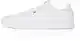 Tommy Hilfiger Herren Court Sneaker Icon Flag Essential aus Leder, Weiß (White), 41