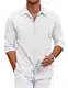 COOFANDY Hemd Herren Langarm Businesshemden Stretch Freizeithemden Pure Langarm Anzug Hemd Bügelfrei Regular Fit Hochzeit Hemd mit Tasche Muster 3 M