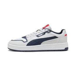 Unisex Court Classic Street Sneaker, White Navy-Feather Gray, 41 EU