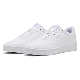 Unisex Court Classic CLEAN Sneaker, White-COOL Light Gray, 41 EU