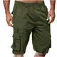 Geschenke für Mädchen Cargo Shorts Herren Sommer Cargohose Knielang Kurze Hosen Gummibund Sommerhose Straight Wanderhose Stretch Bermuda Herren-Shorts Herren Shorts mit Vielen Taschen Outdoor