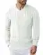 COOFANDY Herren Strickpullover V-Ausschnitt Warm Slim Fit Pullover Klassischer Winterpullover Männer Weiß M