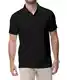 Djtnzdm Poloshirt Herren Kurzarm Shirt Atmungsaktives Golf Polo Shirt Männer Sommer Polohemd Shirts Sport Basic Regular Tshirt(Schwarz-L)