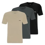 BOSS T-Shirt beige/grey/black