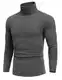 COOFANDY Rollkragen Pullover Herren Rollkragenshirt Rollkragenpullover Unterziehrolli Rollkragen Pulli Herren Grau M