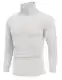 COOFANDY Rollkragenpullover Herren Winter Herren Rollkragenshirt Rollkragen Pullover Unterziehrolli Weiß M