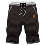 JustSun Kurze Hosen Herren Shorts Sommer Chino mit Tunnelzug Braun