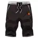 JustSun Kurze Hosen Herren Shorts Sommer Shorts Chino Baumwolle mit Tunnelzug Braun M