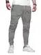 Elegancity Herren Jogginghose Slim Fit Casual Chino Hose Outdoor Hikinghose Lang Mit Bundgummi Stretch Sporthosen Grau, M