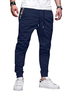 Elegancity Herren Jogginghose Slim Fit Casual Chino Hose Outdoor Hikinghose Mit Bundgummi Stretch Sporthosen
