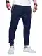 Elegancity Herren Jogginghose Slim Fit Casual Chino Hose Outdoor Hikinghose Lang Mit Bundgummi Stretch Sporthosen Blau, M
