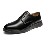 Bruno Marc Herren Anzugschuhe mit Popcornsohlen Schnürhalbschuhe mit weicher Rückfederung Businessschuhe (SBOX2402M) Schwarz (SBOX2402M)