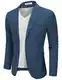 COOFANDY Sakko Herren Blazer Sportlich Modern Anzugjacken für Herren Business Freizeit Slim Fit Jackett Sommer Blau M
