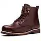 SL-Saint Handgefertigte Herrenstiefel mit weicher Zehe Wasserdicht-Leder Kuhfell/Wolle Mode Komfortschuhe (LederFutter, Braun, Erwachsene, Herren, 43, Numerisch, EU Schuhgrößensystem, M)