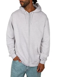 Mini Flag 2 Zip Hoodie, Bio-Baumwolle, ash Heather, S