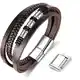 Nyisie Weihnachtsgeschenke für Männer - Armband Herren - Lederarmband - Herren Armband - Männer Geschenke