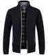 GLESTORE Strickjacken für Herren Strickjacke Cardigan Trachtenjacke Herren Fleecejacke Winter Herren Marineblau M