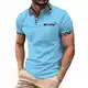 Rumity Herren Poloshirt Kurzarm Patchwork Sommer T-Shirt Men's Polo Shirt Baumwolle Poloshirt Herren 3XL Poloshirt Herren Kurzarm 5XL Schwarz