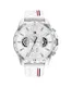 Tommy Hilfiger Multi Zifferblatt Quarz Uhr für Herren mit Weisses Silikonarmband - 1710676