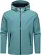Ragwear Herren Übergangsjacke wasserdichte Softshelljacke mit Kapuze Shellwie Warm Ocean Green Gr. M