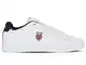 K-Swiss Herren Court Shield II Sneaker, WHT/Peacot/SMBA RED, 41 EU