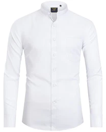 Hemd Herren Weißes Hemd Herren Bügelfrei Regular fit Oberhemd Stretch Hemd Weiss Herren Businesshemd Anzug Hemd Brautpaar Trauzeuge Bräutigam Interview,M