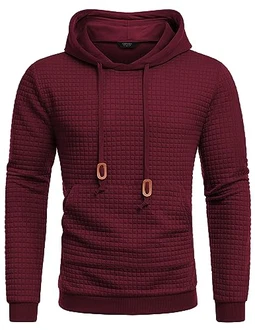 COOFANDY Kapuzenpullover Herren Hoody Jacquard