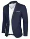PJ PAUL JONES Herren Sakko Sportlich Modern Anzugjacke Regular Fit Jackett Blazer für Business Hochzeit (Marineblau, M)