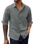 PJ PAUL JONES Hemd Herren Langarm Business Regular Fit Grau