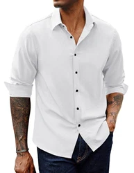 PJ PAUL JONES Hemd Herren Langarm Business Regular Fit Weiß