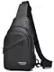 Hjkiopc Brusttasche Sling Bag Herren Kleine Umhängetasche Outdoor Wasserdicht Lässige Herrentasche Leichte Riementasche für Arbeit Reisen Wandern Alltag usw. (C-Schwarz)