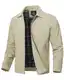 donhobo Jacke Herren Übergangsjacke Leicht Herrenjacke Sportlich Militär Jacken Sommer Herbstjacke Armee Jacke Freizeit Outdoor, Helles Khaki, M