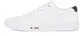 Tommy Hilfiger Herren Th Hi Vulc Street LTH Patch Fm0Fm05312 Low Top, White (White/Desert Sky), 41 EU