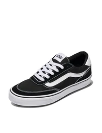 Herren Brooklyn Ls Sneaker, Wildleder/Canvas Schwarz/Weiß, 41 EU