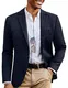 PJ PAUL JONES Lässiger Herren-Blazer aus Wollmischgewebe, Sportmantel mit einem Knopf, Business-Anzugjacken, Marineblau, M