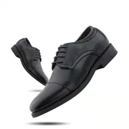 Derby Schuhe Herren Anzugschuhe Halbschuh Lederschuhe Business Schuhe Oxford Hochzeitsschuhe Brogues Schnürhalbschuhe Formale 1-Schwarz 41