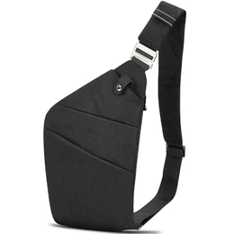 Nokamier Brusttasche Schultertasche Herren Damen Anti-Diebstahl Sling Bag Leichte Crossbody Umhängetasche für Reisen Wandern Radfahren Outdoor, Schwarz