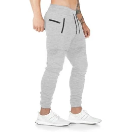 Jogginghose Herren Baumwolle Sweathose Sporthose Fitness Slim Fit Hose Freizeithose Joggers Jogginghosen Männer Streetwear (Hellgrau,Medium)