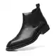 SANNAX Herren Chelsea Stiefel Boots Stiefeletten Business Formelle Mokassins Abendschuhe Formal