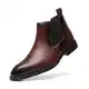 SANNAX Herren Chelsea Stiefel Boots Stiefeletten Business Formelle Mokassins Abendschuhe Formal