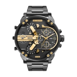 Herren Analog Quarz Uhr mit Edelstahl Armband DZ7484