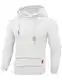 TARAINYA Kapuzenpullover Herren Langarm Hoodie Casual Sweatshirt Kordelzug Pullover Hoody Weiß M